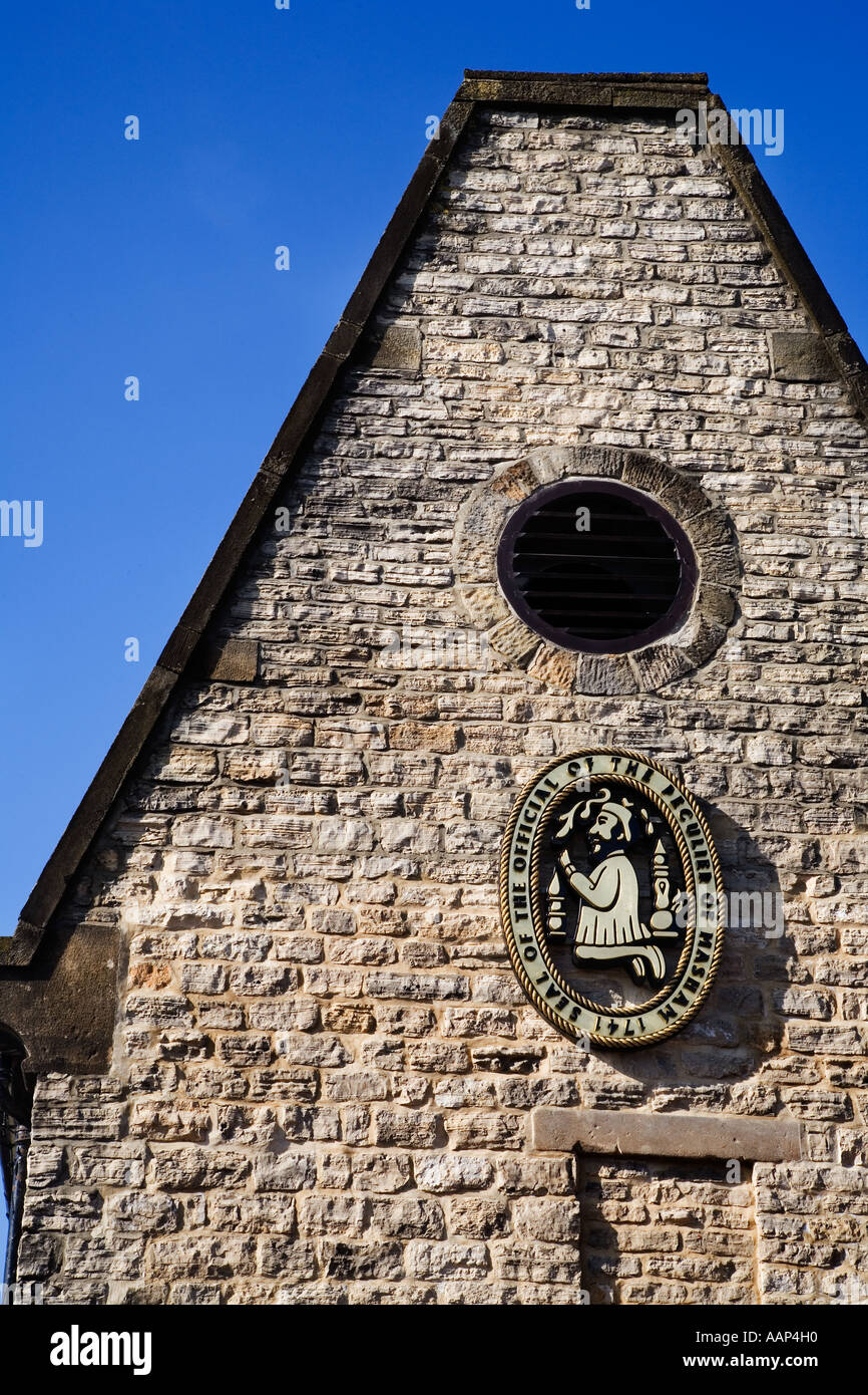 T e R Theakston Brewery stabilita 1827 in Masham North Yorkshire, Inghilterra Foto Stock