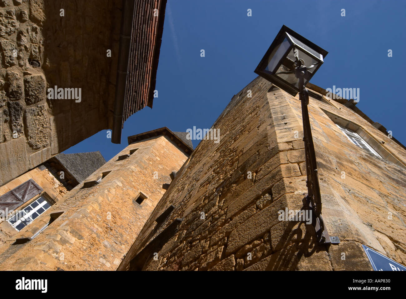 Architettura medievale a Sarlat le Caneda Dordogne Francia Foto Stock