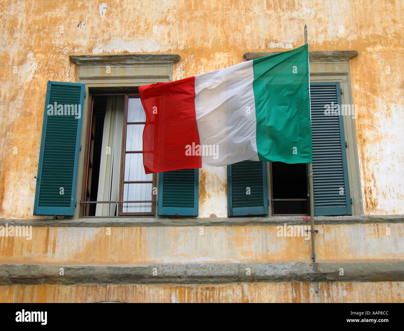 Bandiera Italiana Windows Italia Foto Stock