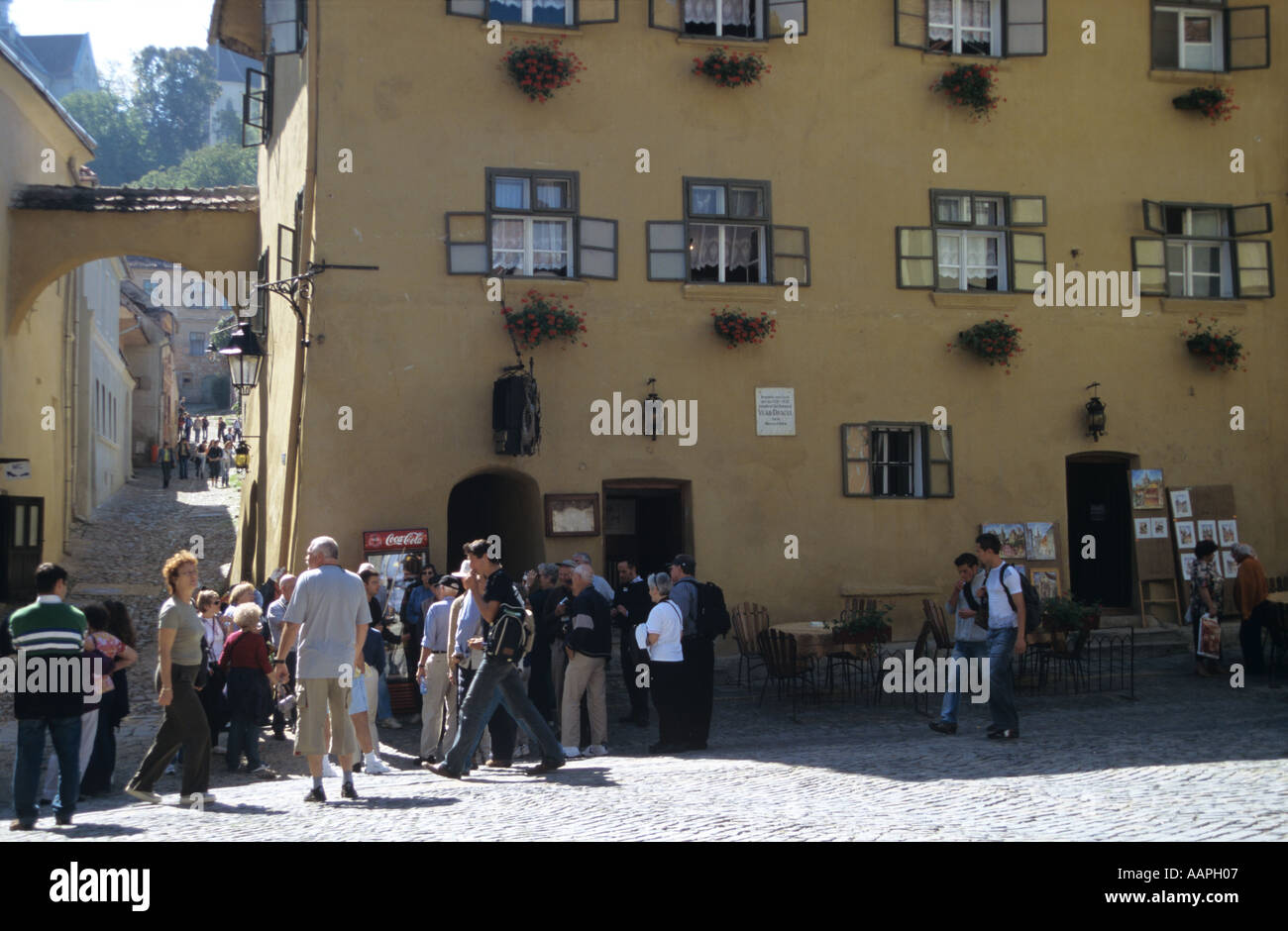 Il luogo di nascita di Vlad Tepes conosciuto anche come Vlad l'Impalatore da cui carattere Dracula è stato ispirato Transilvania Romania Foto Stock