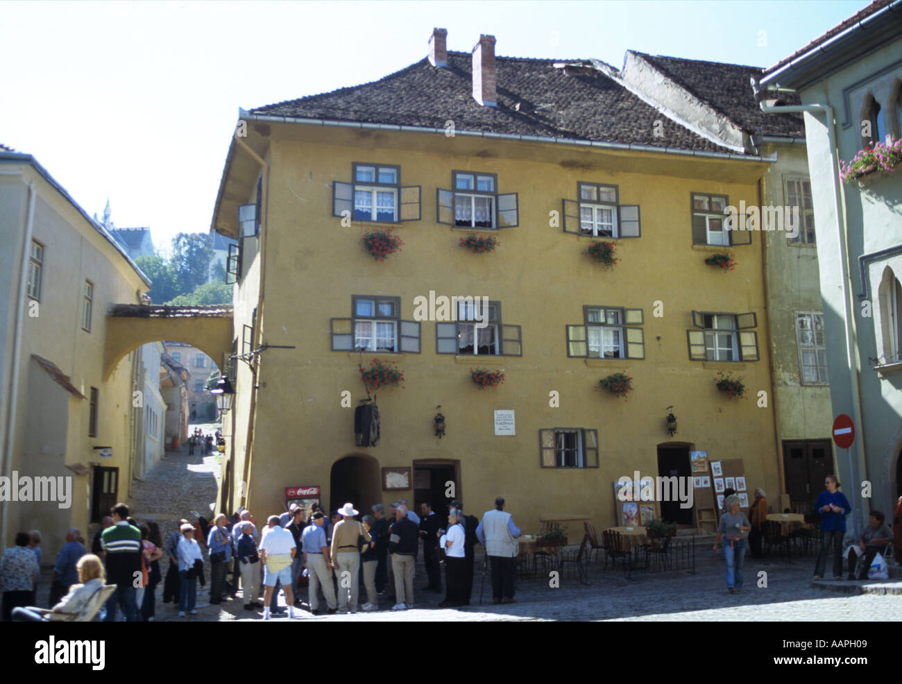 Il luogo di nascita di Vlad Tepes conosciuto anche come Vlad l'Impalatore da cui carattere Dracula è stato ispirato Transilvania Romania Foto Stock