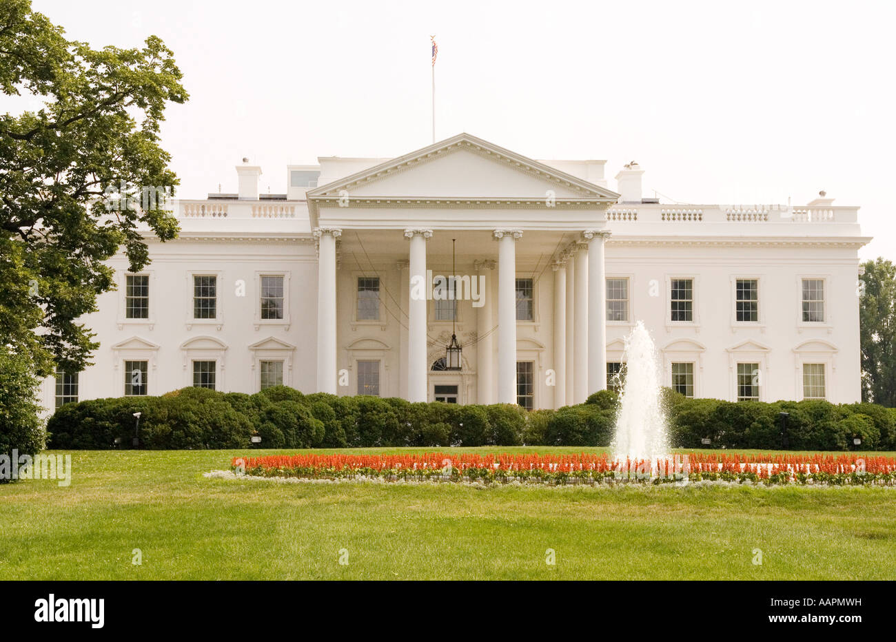 La casa bianca a Washington DC, USA, Casa del presidente, governo Foto Stock