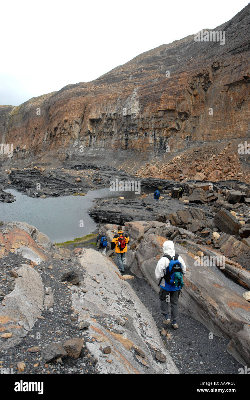 La Patagonia Argentina Trekking in montagna del Parque Nacional Los Glaciares Foto Stock