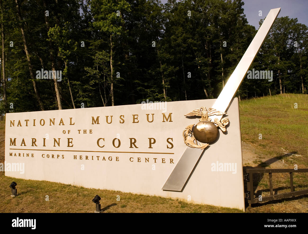 Museo nazionale del triangolo del corpo dei Marines Virginia USA Foto Stock