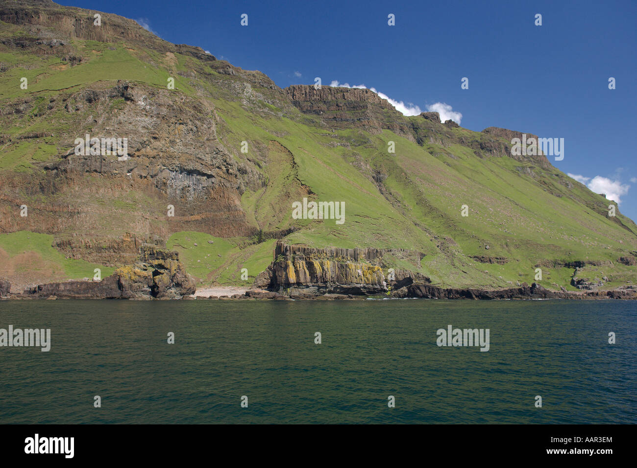 Carsaig cliff Isle of Mull Scotland Giugno Foto Stock