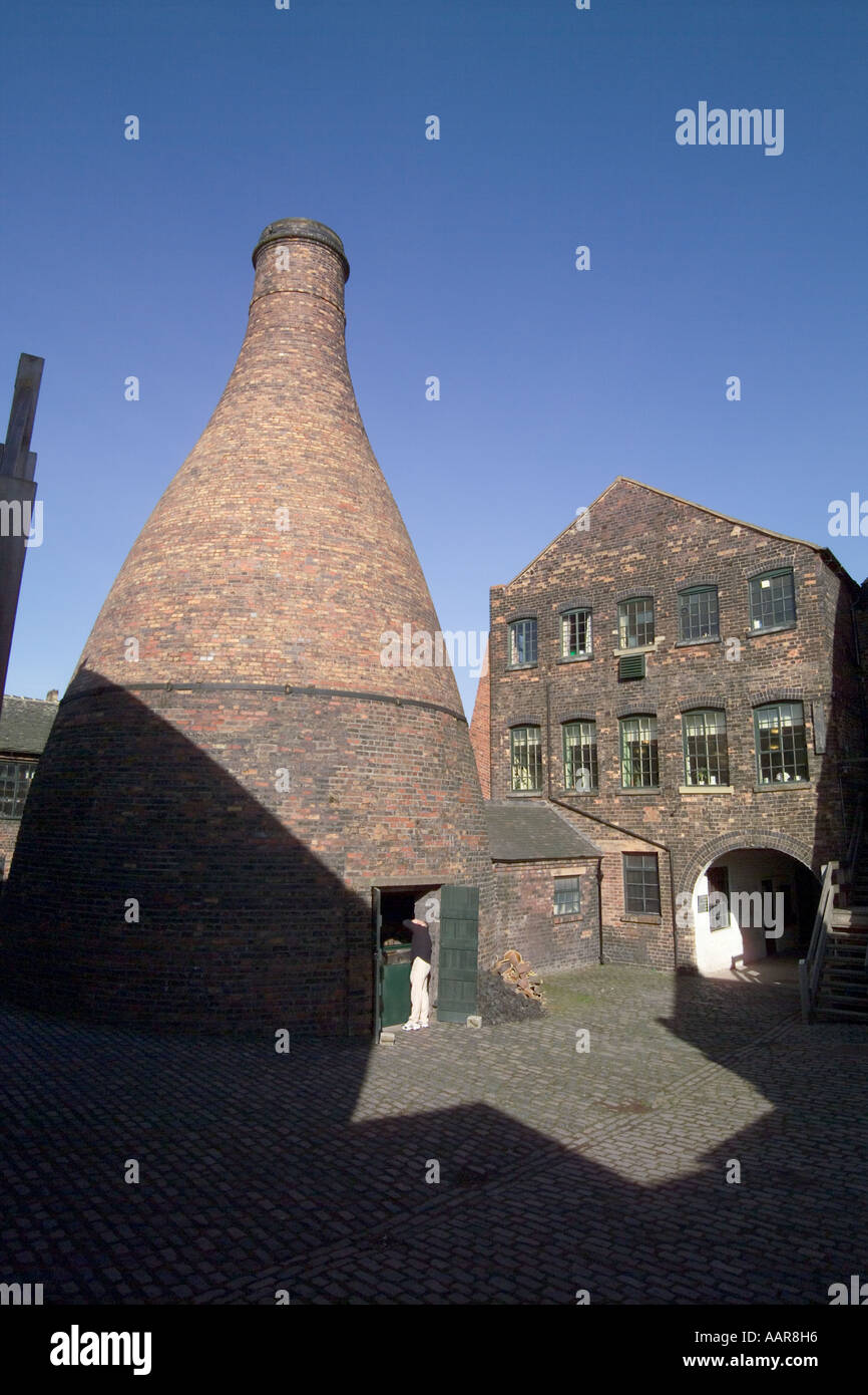 Gladstone Pottery Museum di Stoke-on-Trent, Staffordshire,l'Inghilterra,UK,GB. Foto Stock