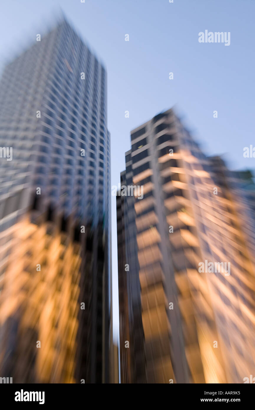 Grattacielo impressione astratta Hartford Connecticut Foto Stock