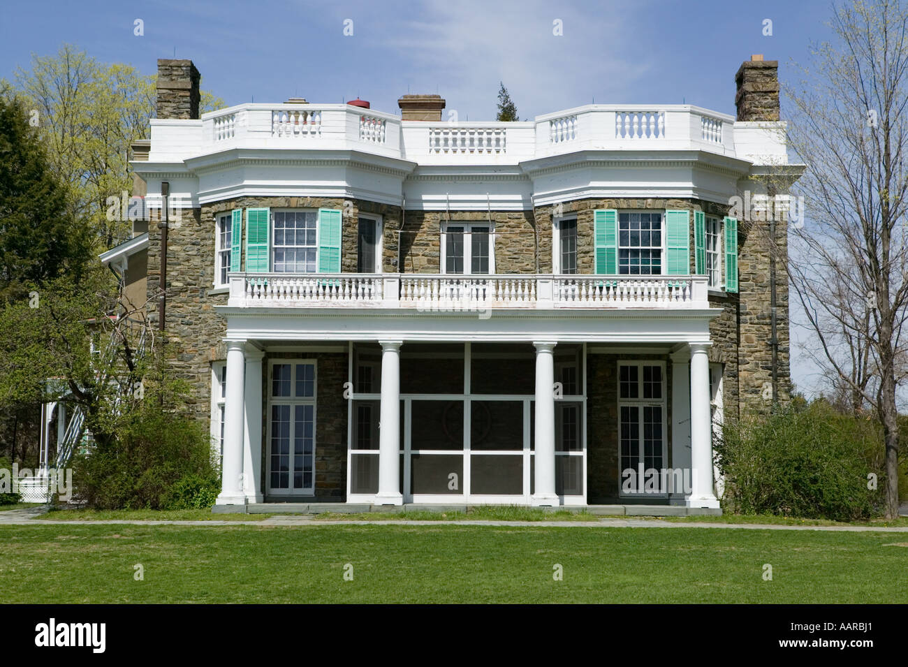 Springwood Franklin Delano Roosevelt FDR Home Sito Storico Nazionale di Hyde Park di New York Foto Stock