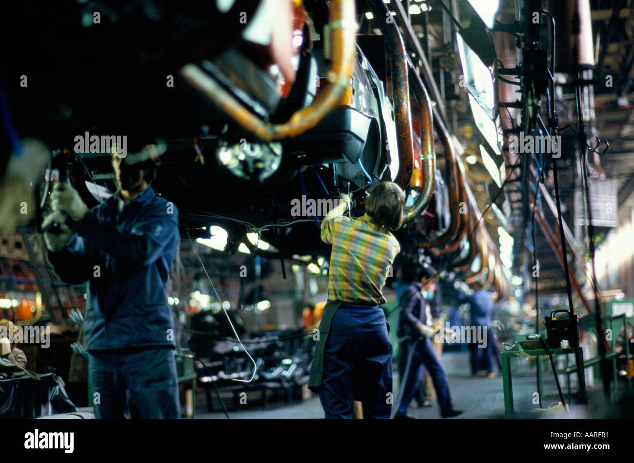 Linea di assemblaggio LADA fabbrica di automobili russie più grande costruito 1970 1994 1994 Foto Stock