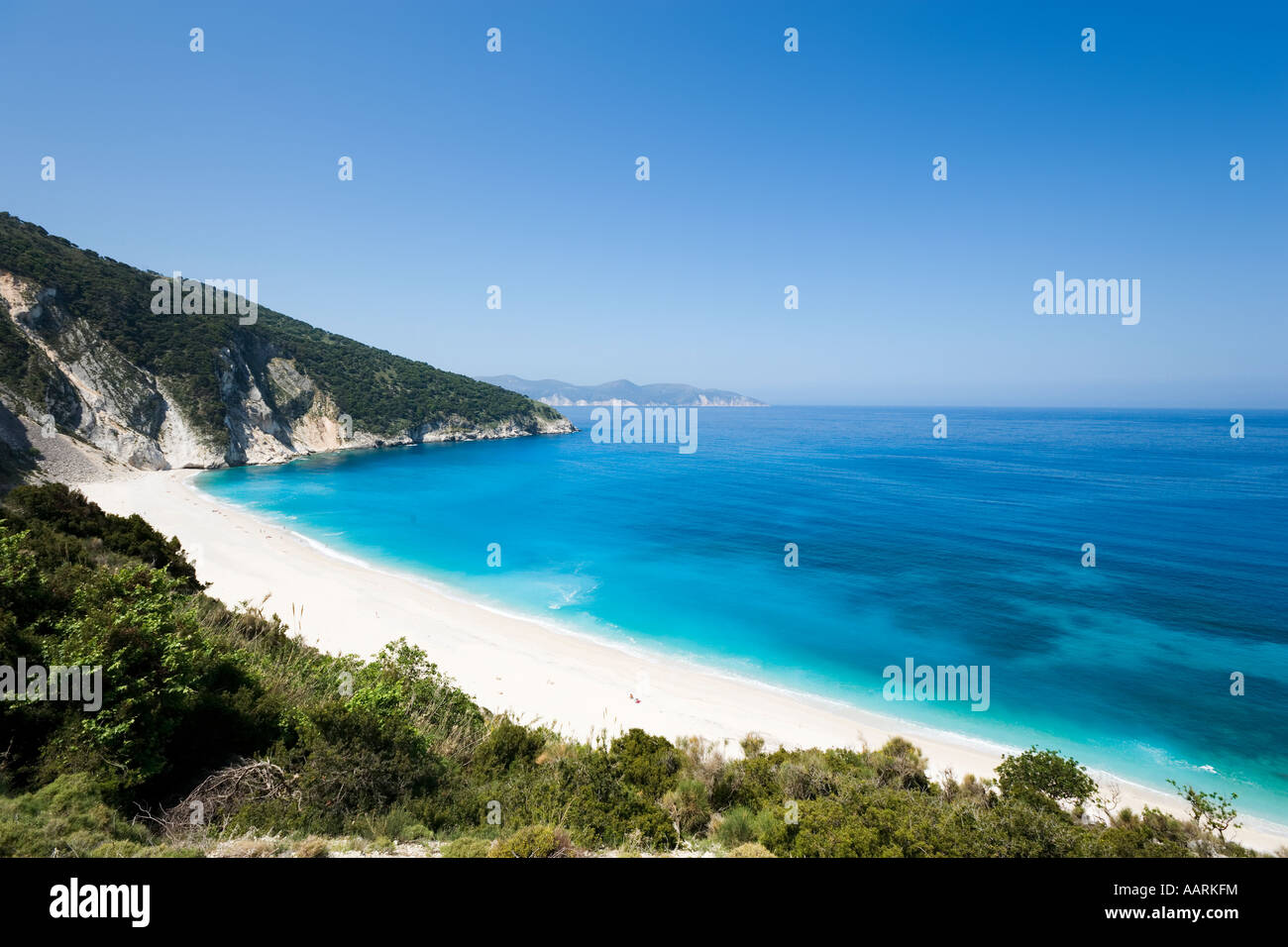 Spiaggia Mirtos, CEFALLONIA, ISOLE IONIE, Grecia Foto Stock