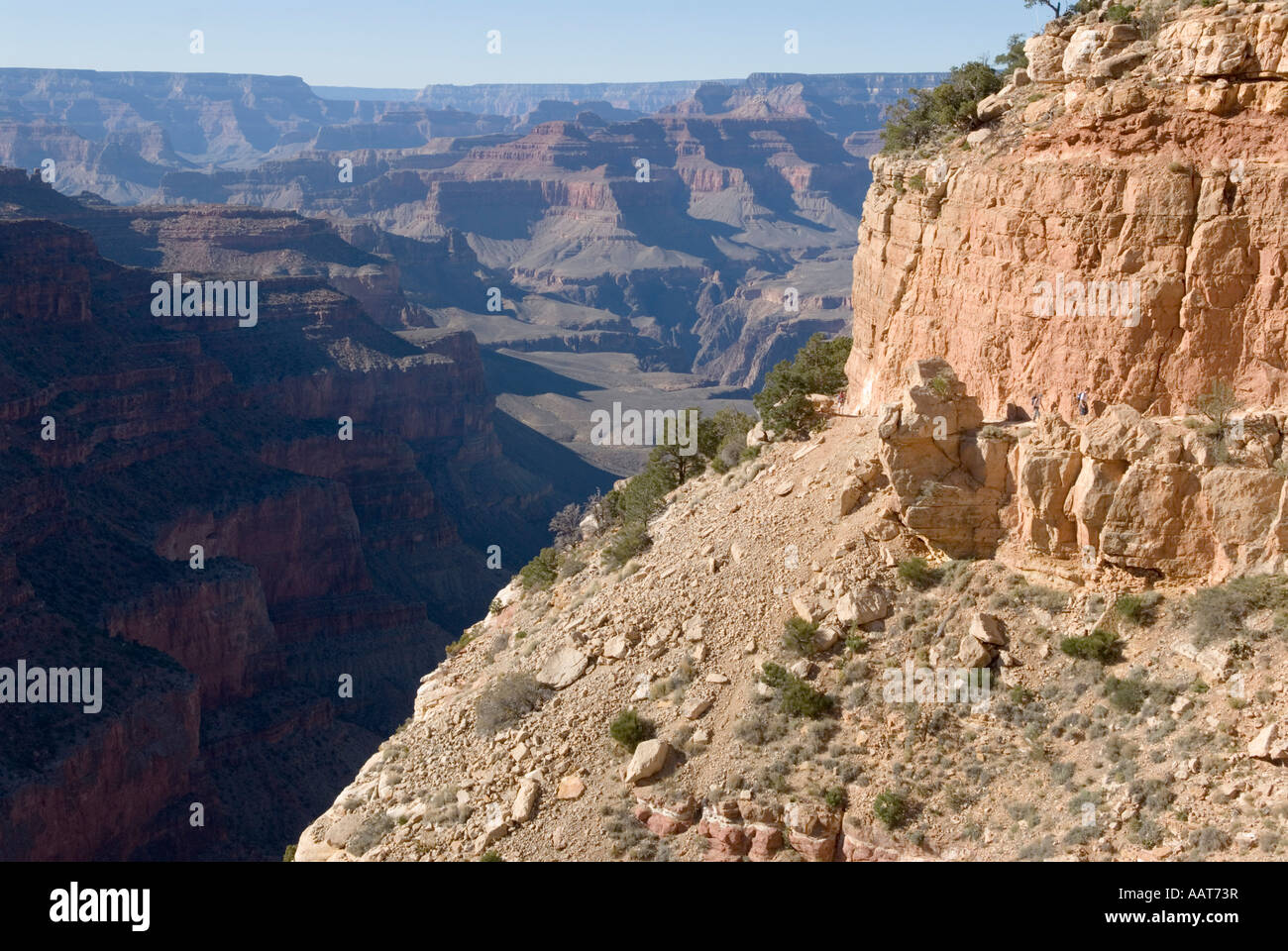 Gli escursionisti su South Kaibab Trail Grand Canyon Arizona Foto Stock