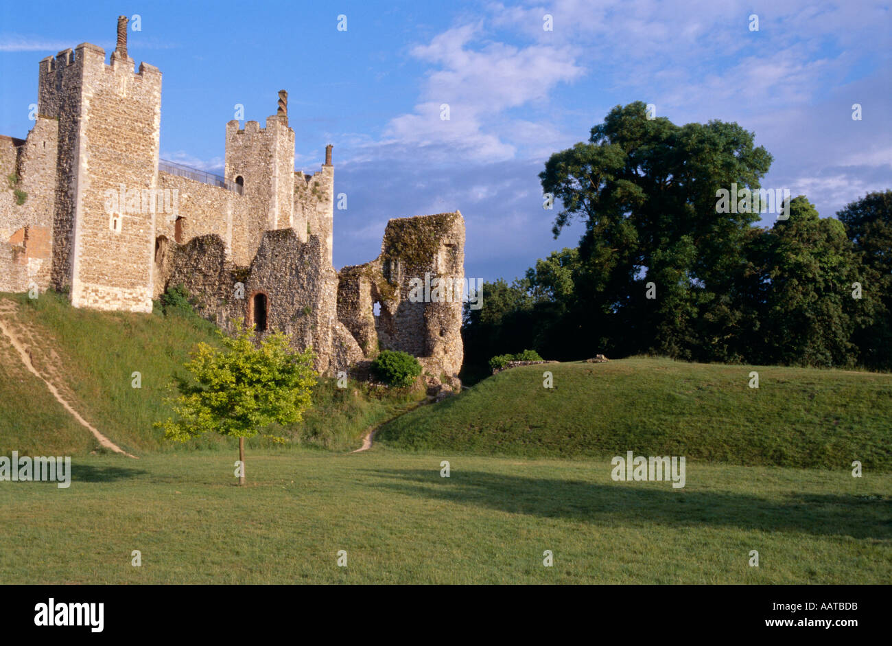 Il castello di Framlingham Foto Stock