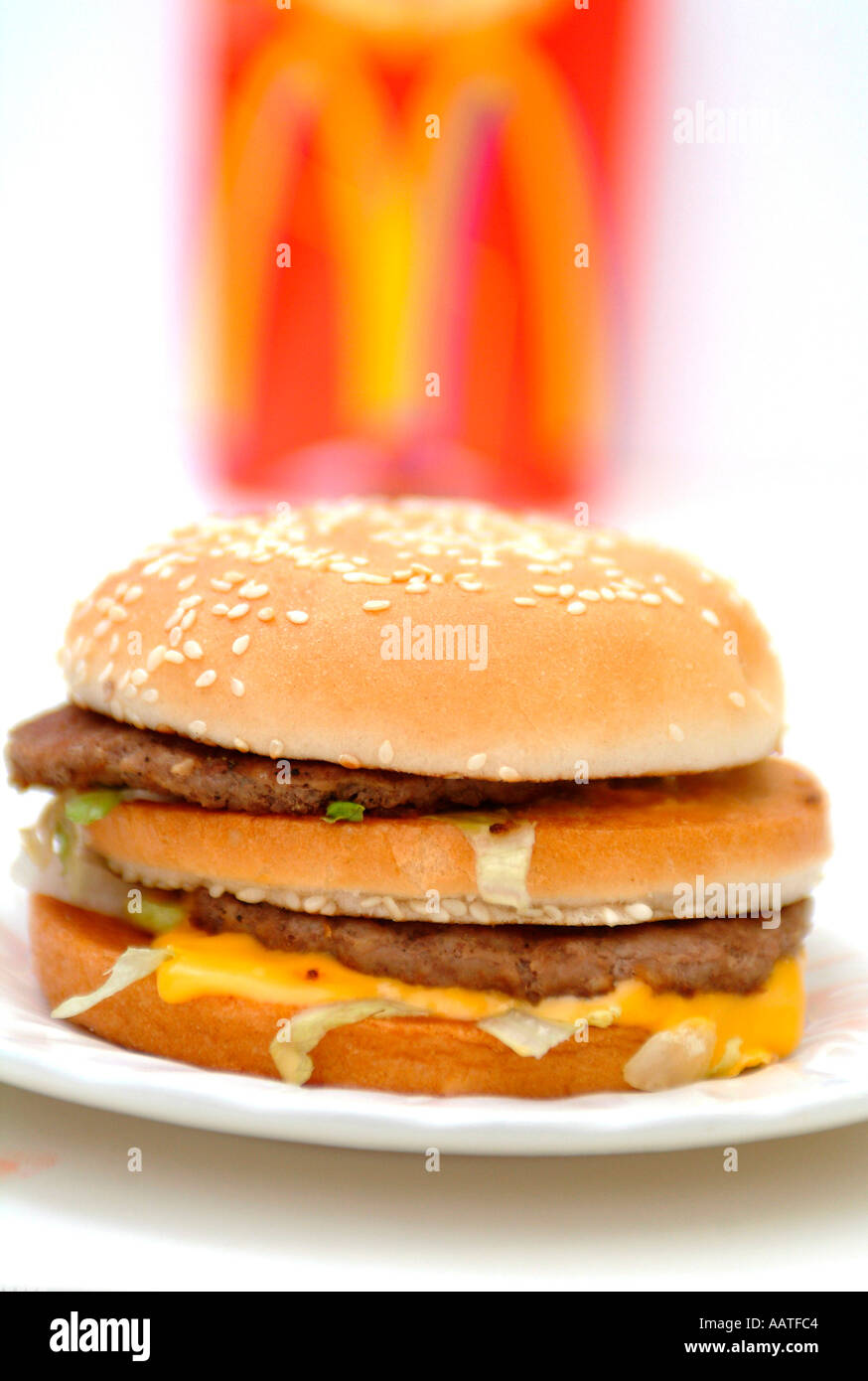 McDonalds hamburger Foto Stock