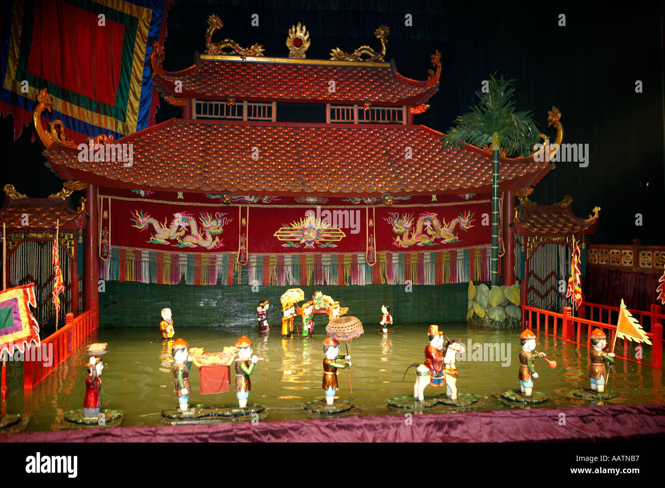 Thang Long Puppet Theatre Hanoi Vietnam Foto Stock