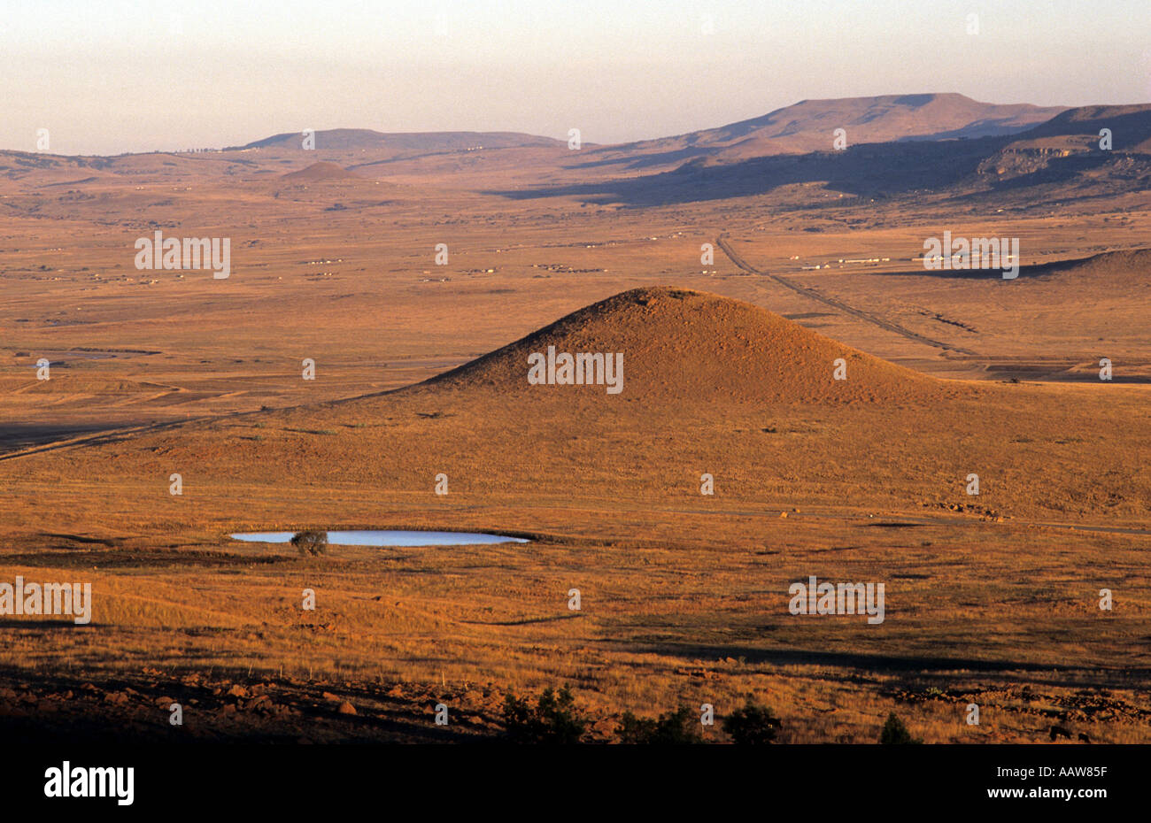 Campo di Battaglia di Isandlwana Sud Africa Foto Stock