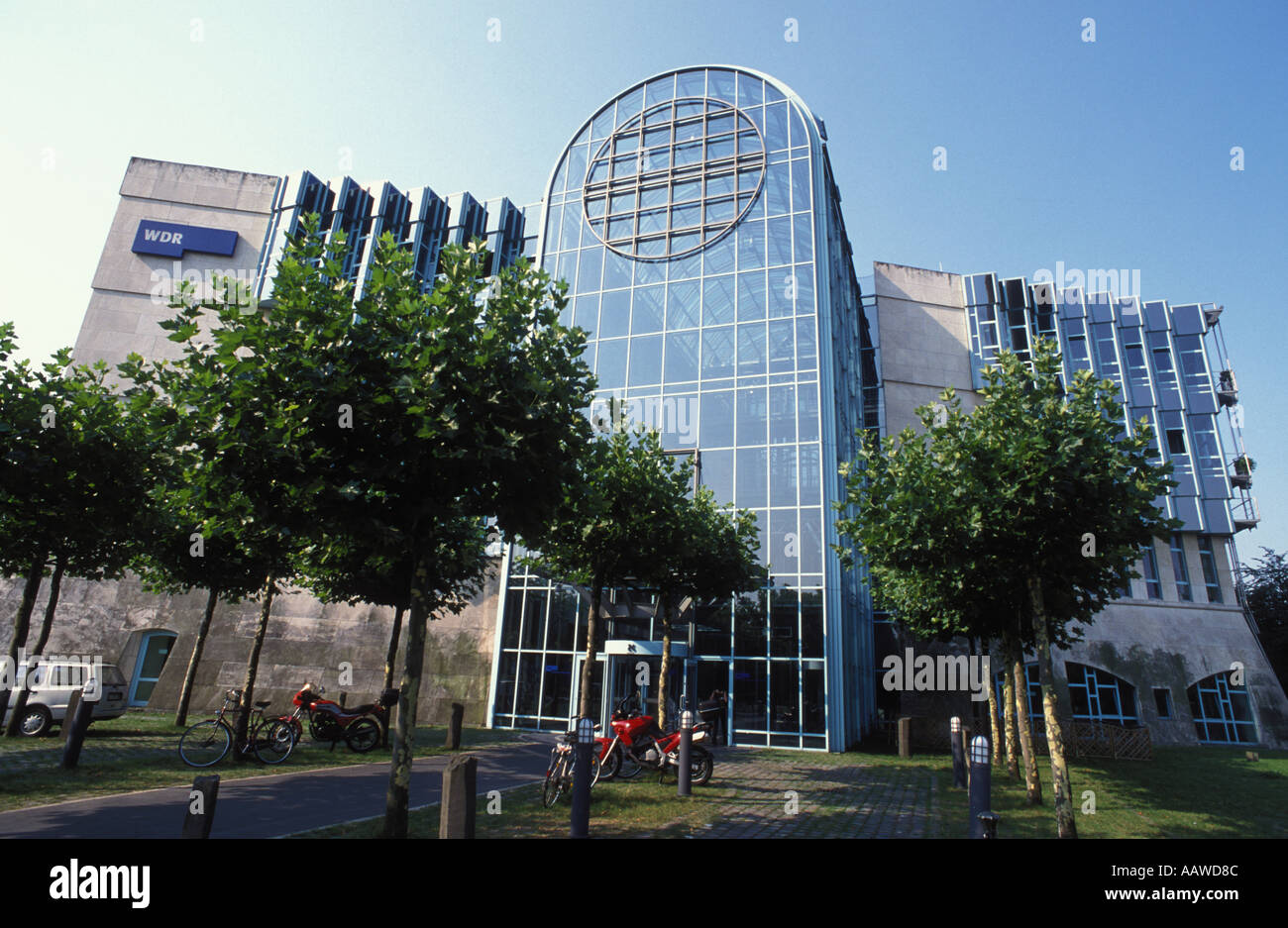 Il trasmettitore di teletrasmissioni, West Radio Tedesca, Dusseldorf, Germania Foto Stock