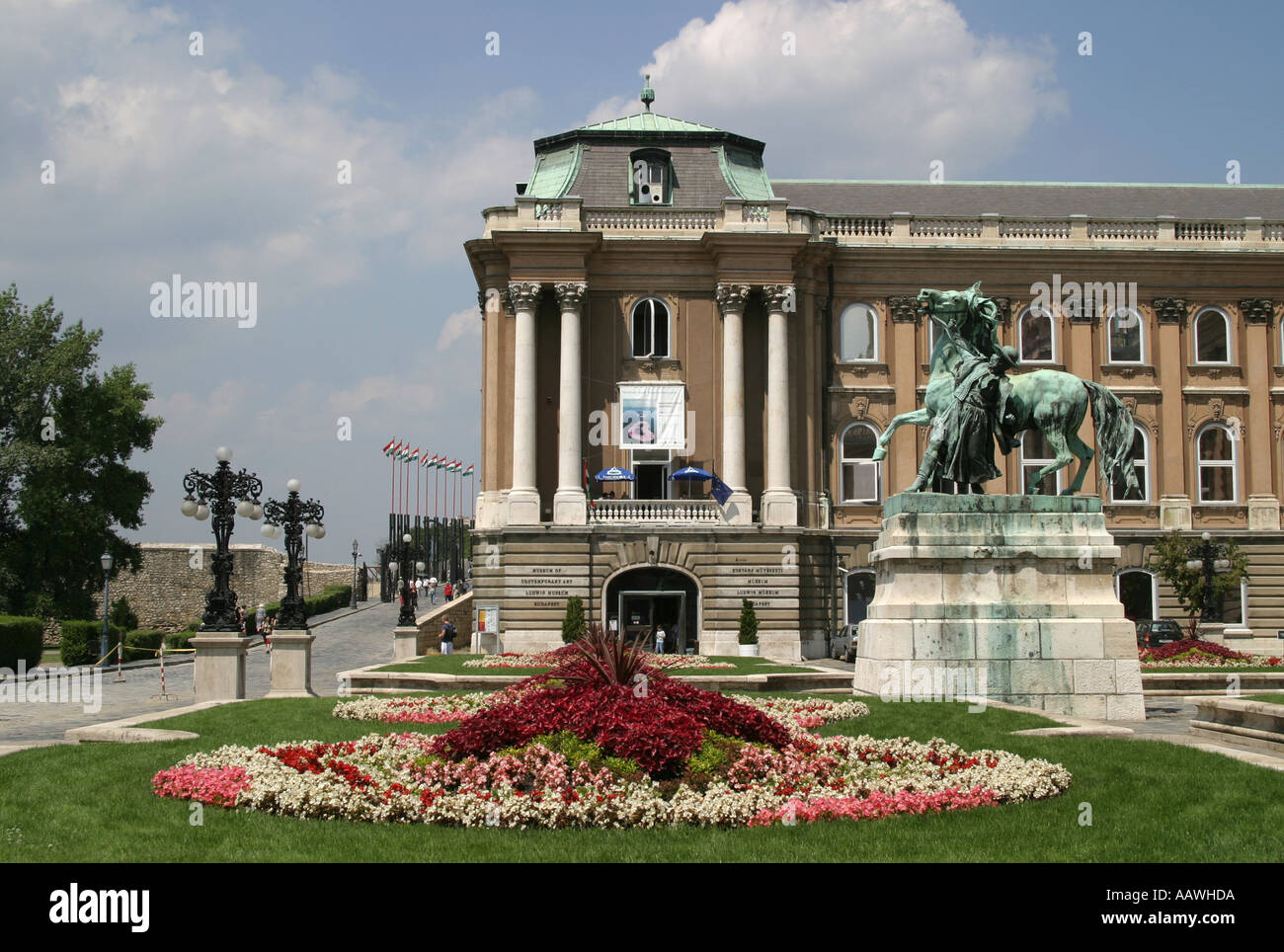 Royal Palace nel quartiere del castello di Budapest Foto Stock