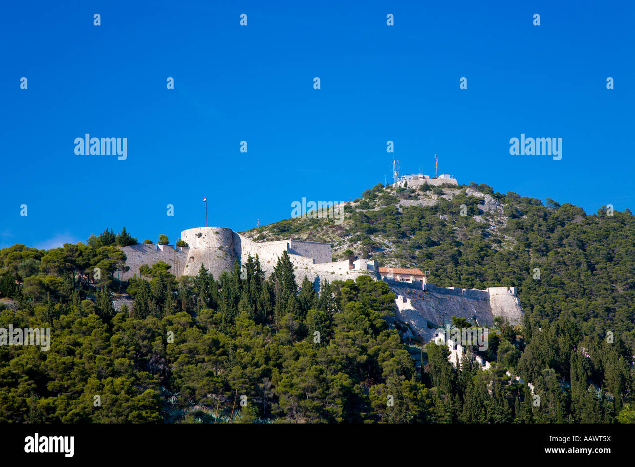 Spanjola fortezza della città di Hvar, isola Hvar, Dalmazia, Croazia Foto Stock