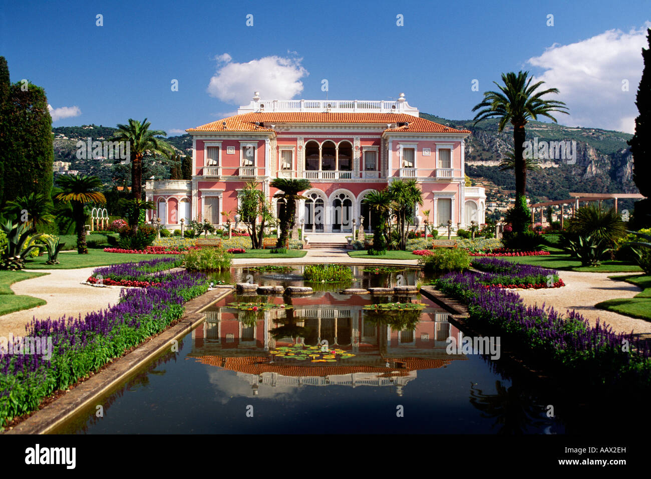Villa Ephrussi de Rothschild in St Jean Cap Ferrat, Provenza, Francia Foto Stock