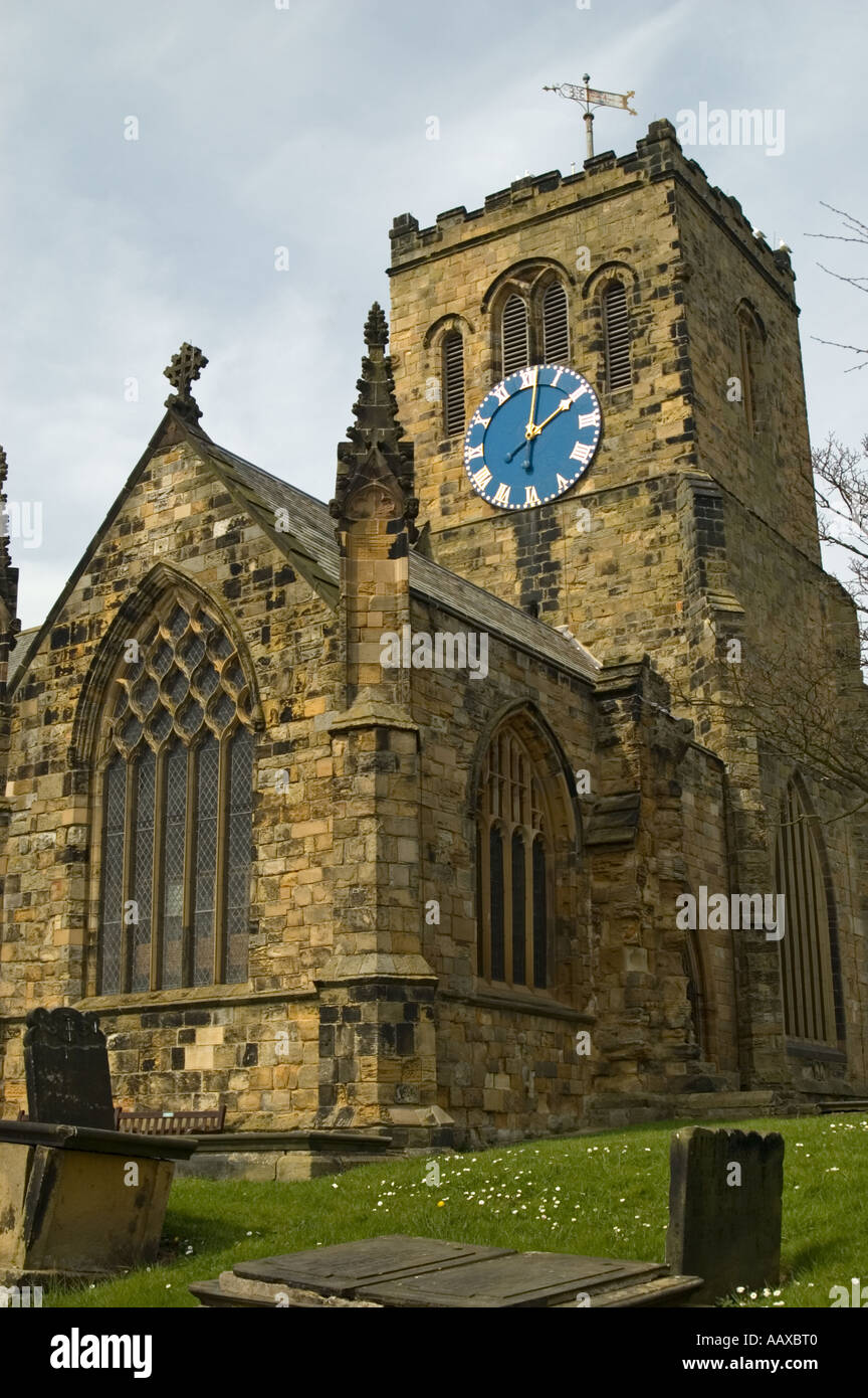 Staint Marys Chiesa Parrocchiale Scarborough North Yorkshire Inghilterra Buriel luogo di Anne Bronte sorella di Charlott Foto Stock
