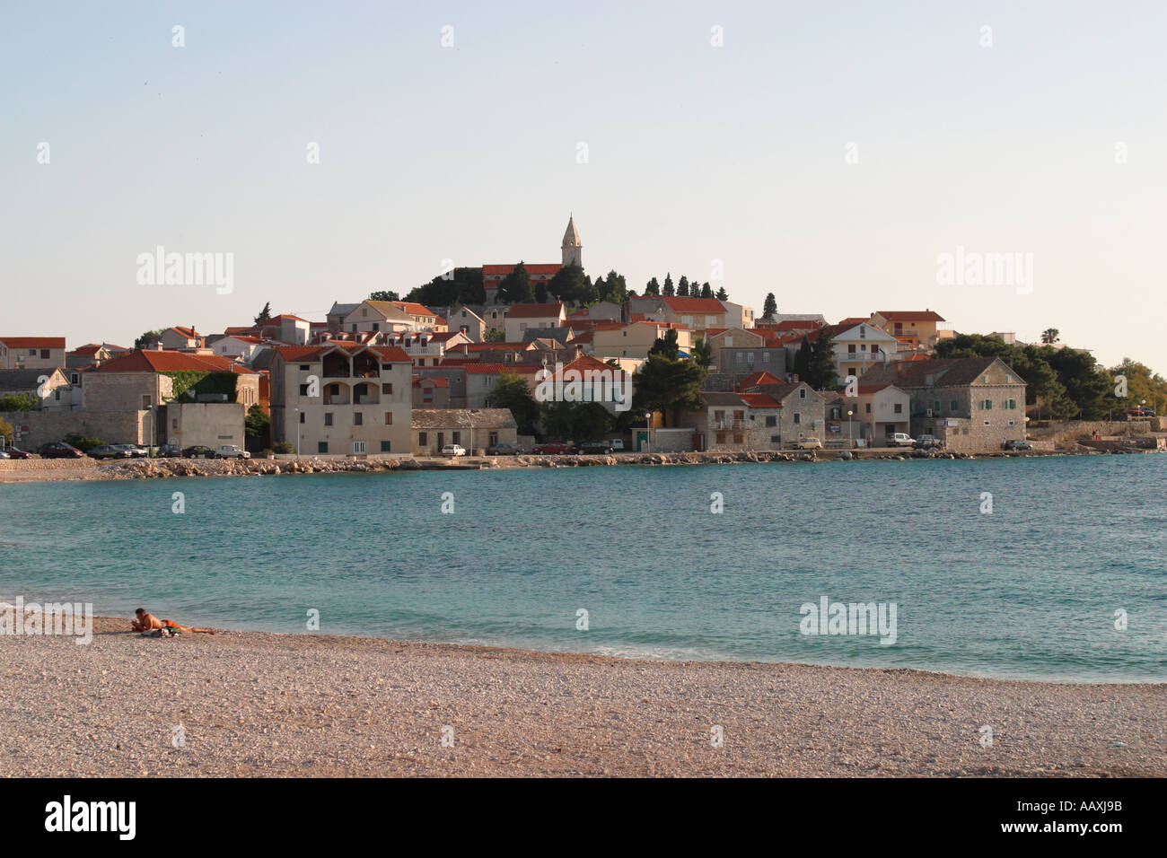 Città Vecchia Primosten Croazia Hrvatska Foto Stock