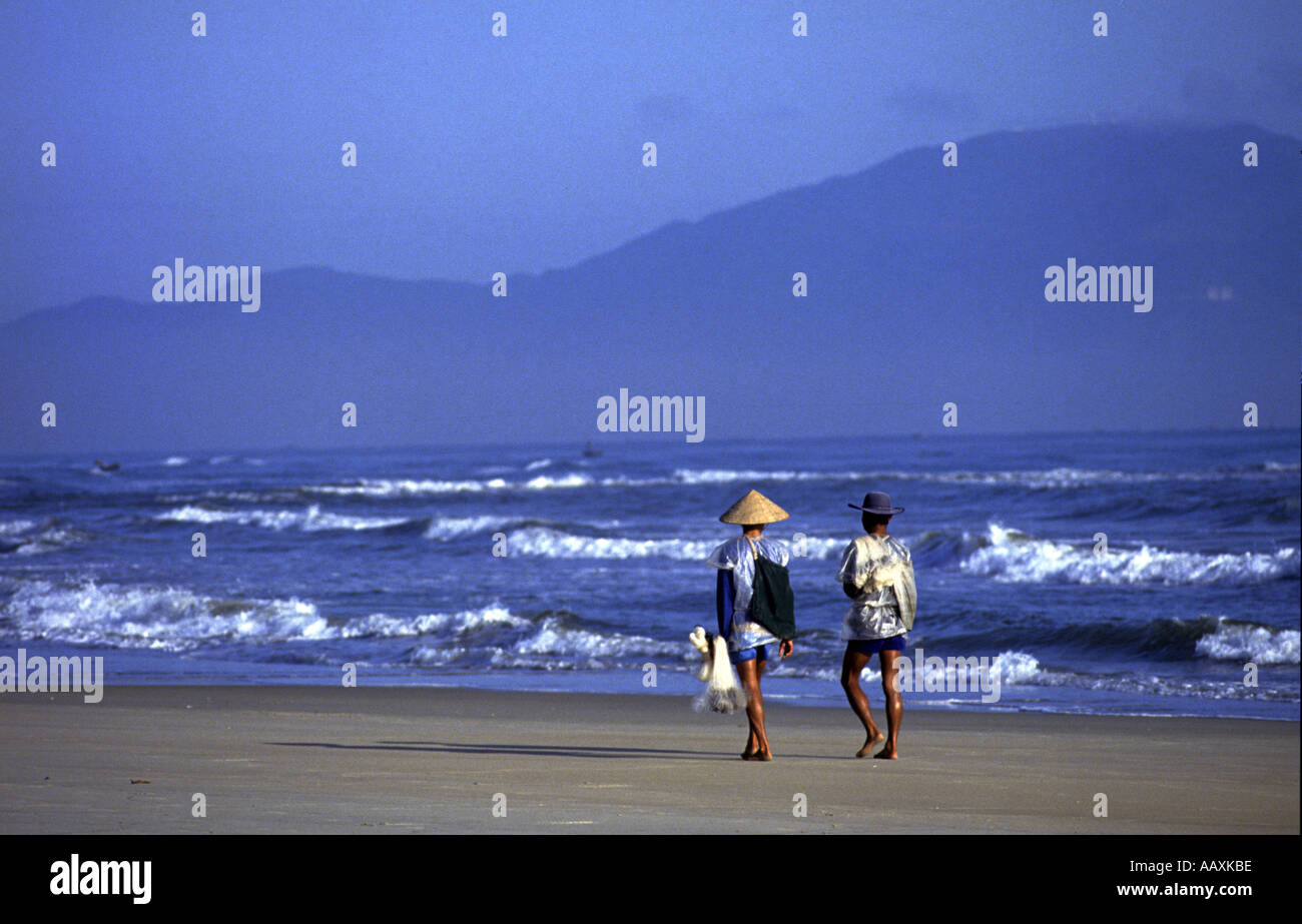 Cina Vietnam spiaggia dove gli americani sbarcati per la prima volta nella guerra nei pressi di Da Nang Pic rob giudici Foto Stock