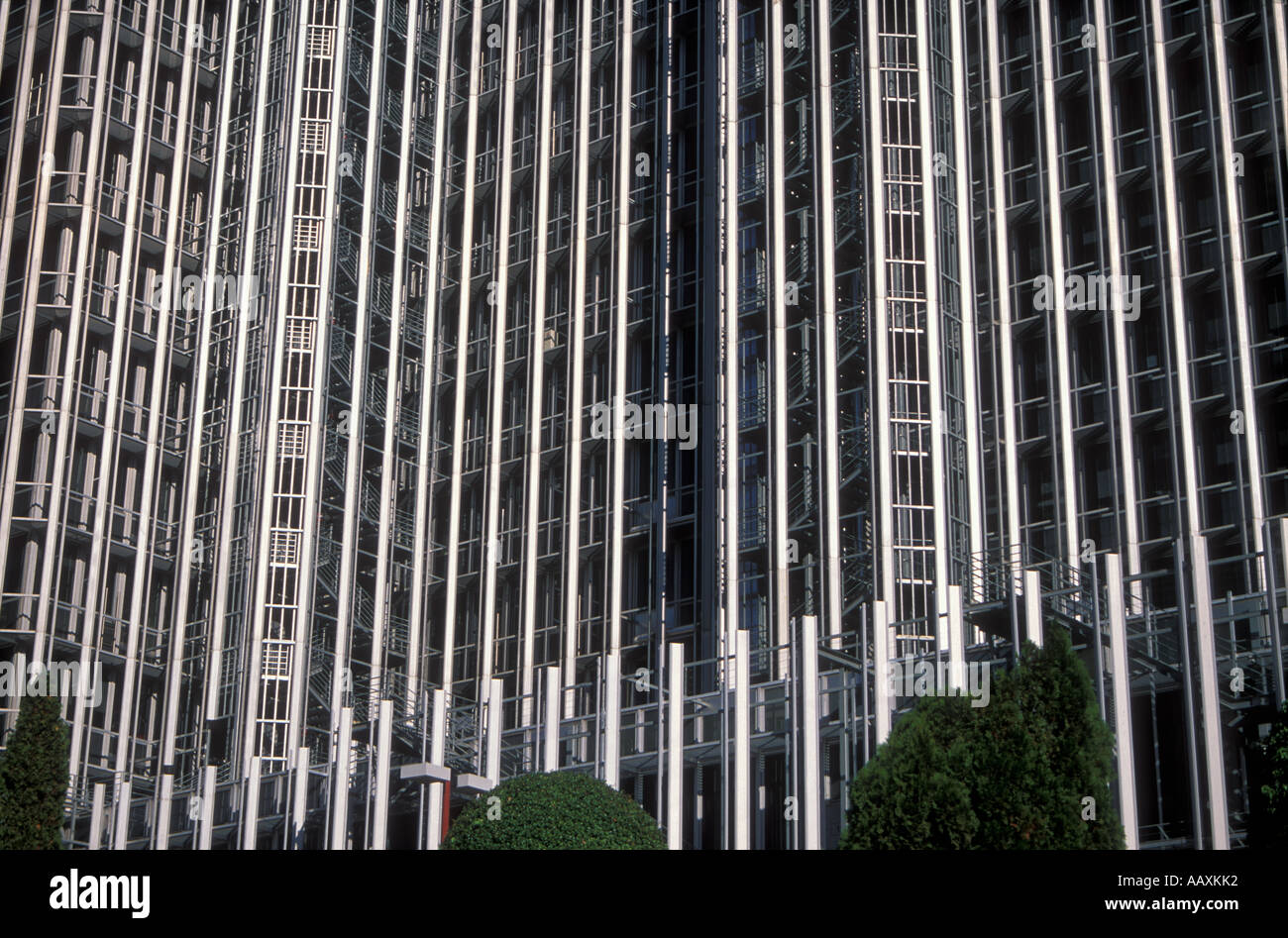 Barclay's edificio e Graffitti grattacielo di Madrid Foto Stock