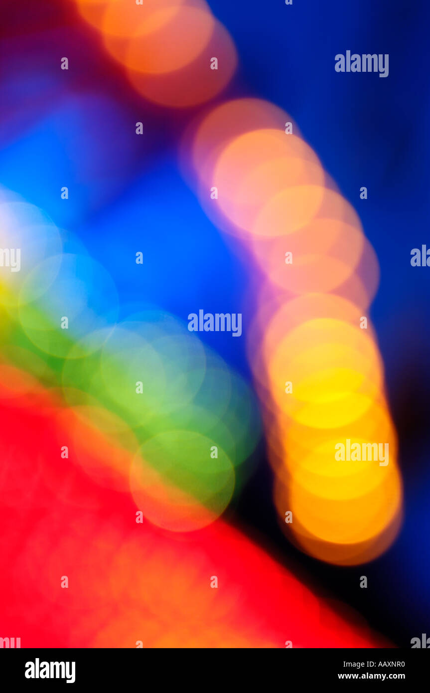 Abstract colorate luci della fiera Foto Stock