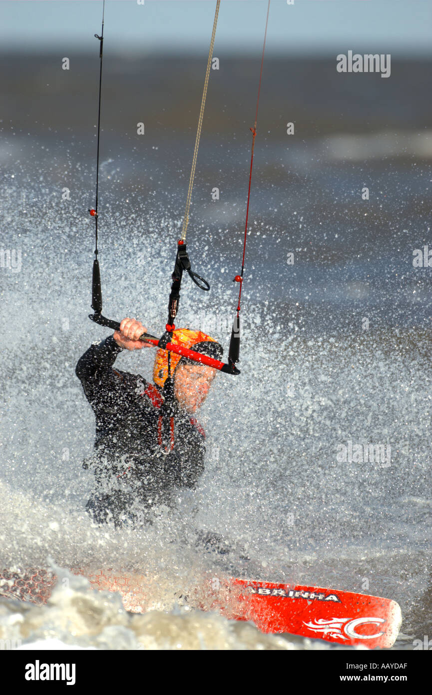 Il Kite surf Foto Stock