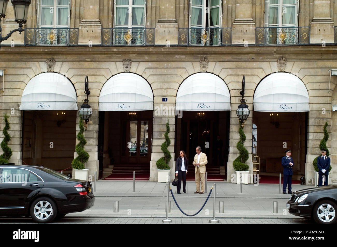 Hotel Ritz Place Vendome Parisian Parigi Francia Foto Stock