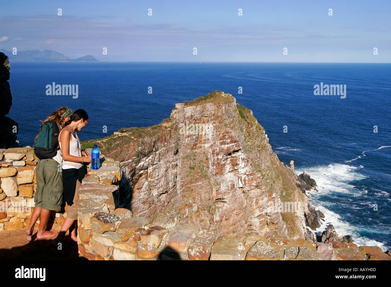 Sud Africa Capo di Buona Speranza oceano atlantico rocce giovane Foto Stock