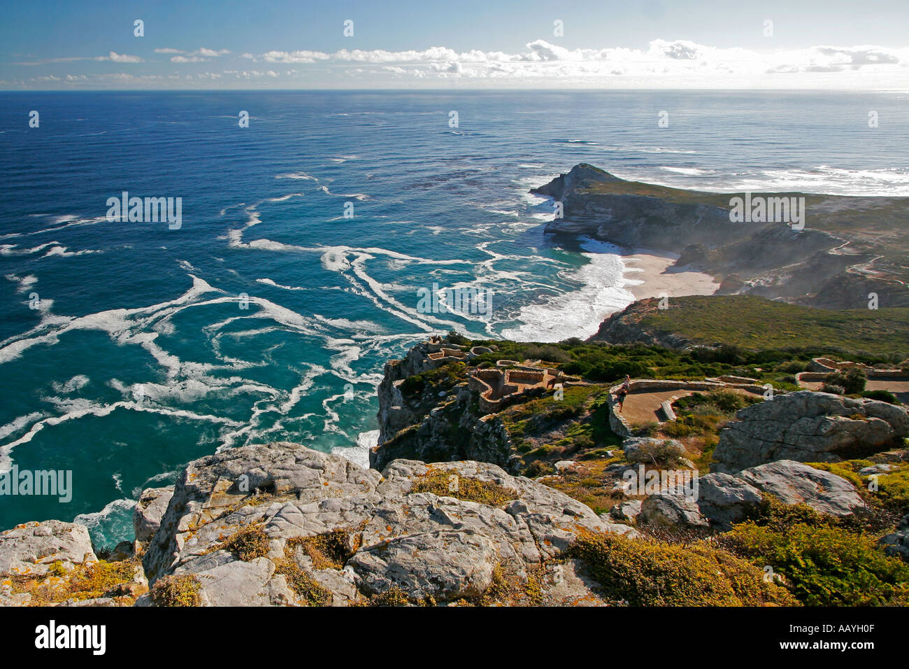Sud Africa Capo di Buona Speranza oceano atlantico rocce Foto Stock