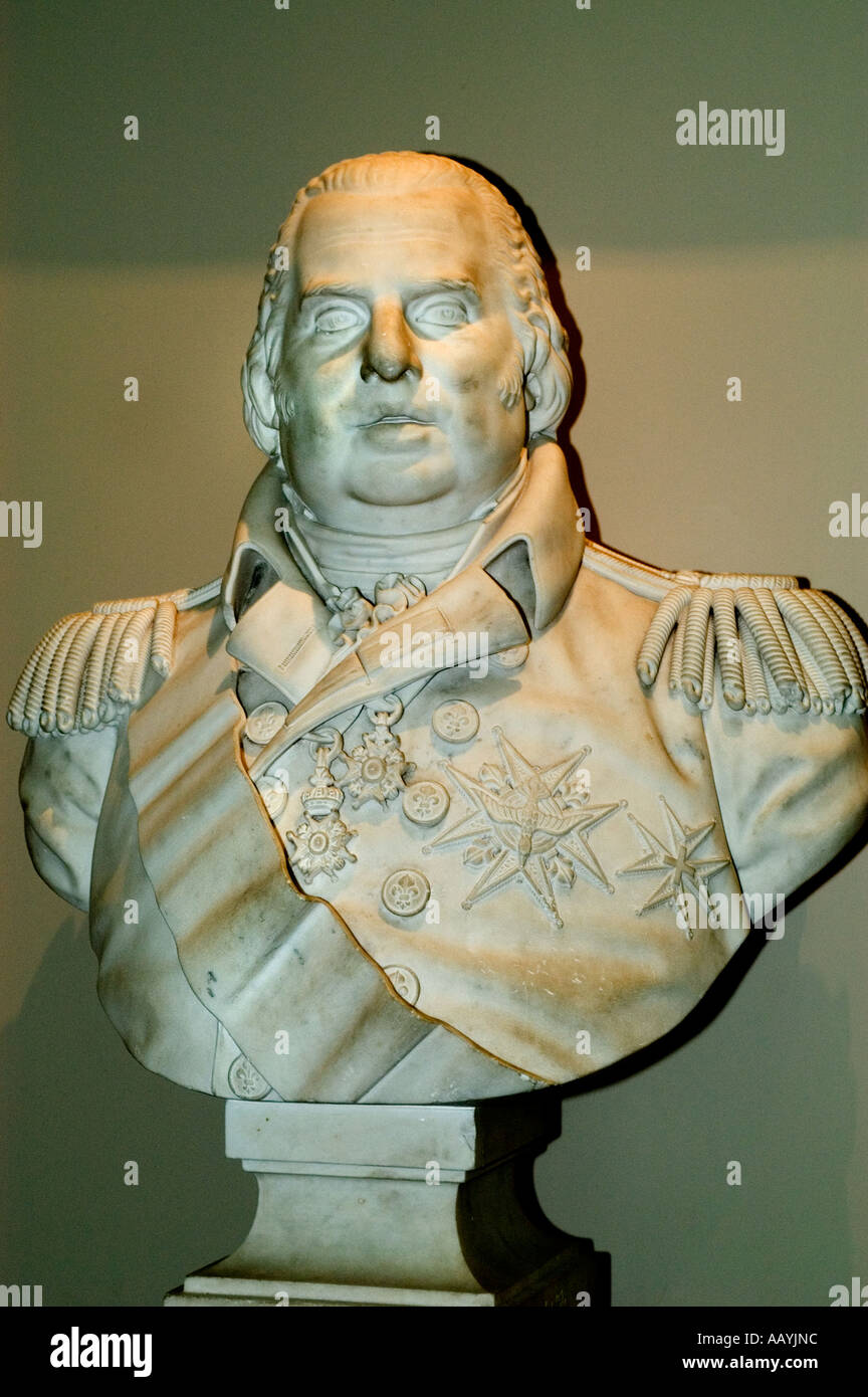 Luigi XVIII 18 re di Francia Foto Stock