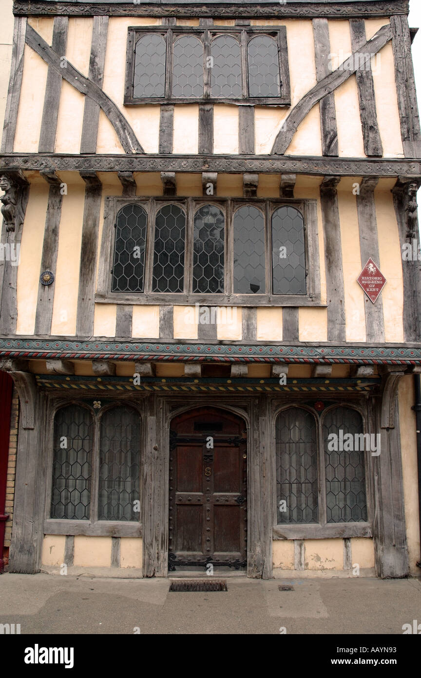Edificio storico Canterbury, Kent, Inghilterra, Regno Unito, GB. Foto Stock