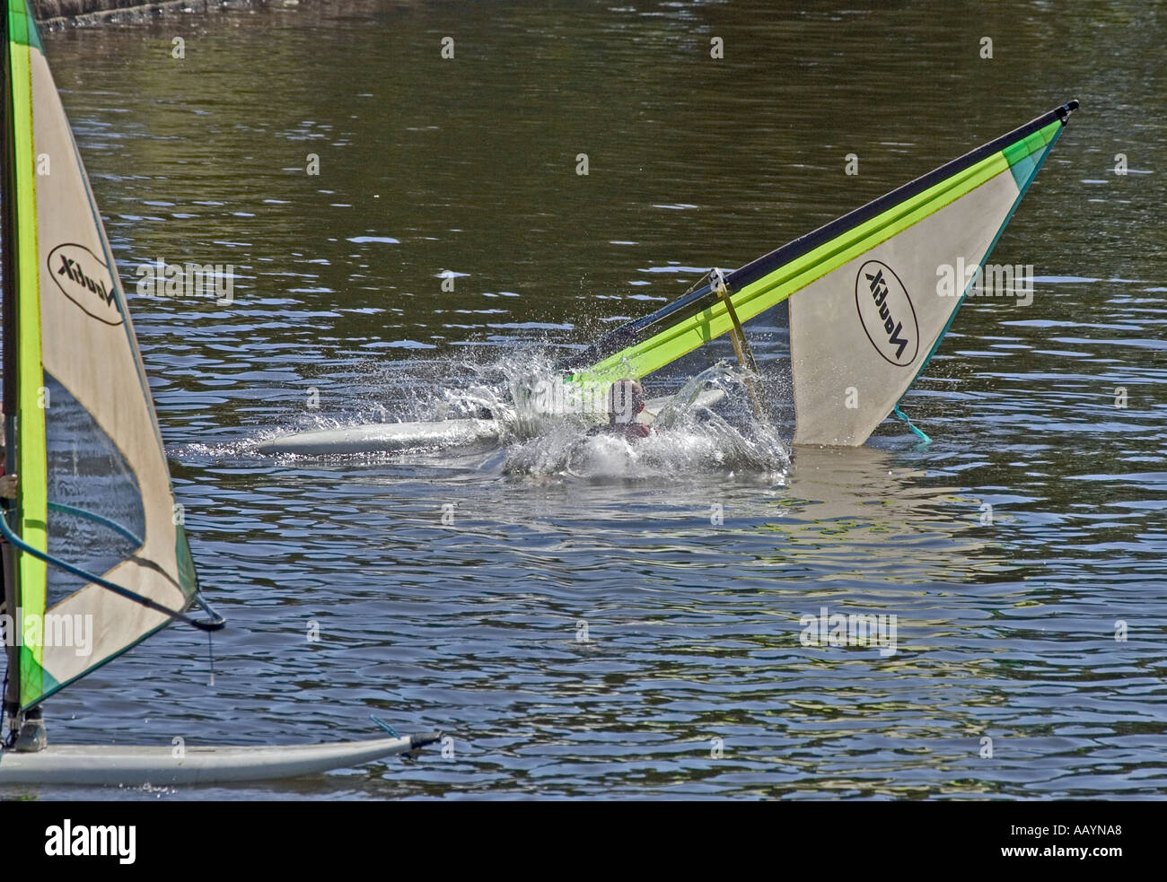 Formazione windsurfista Foto Stock