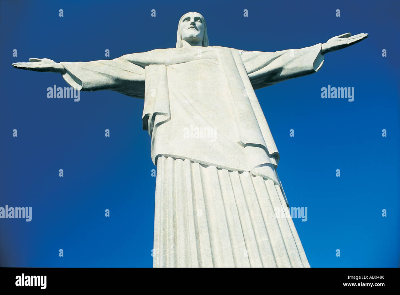 Statua di Cristo a Rio de Janeiro in Brasile Foto Stock