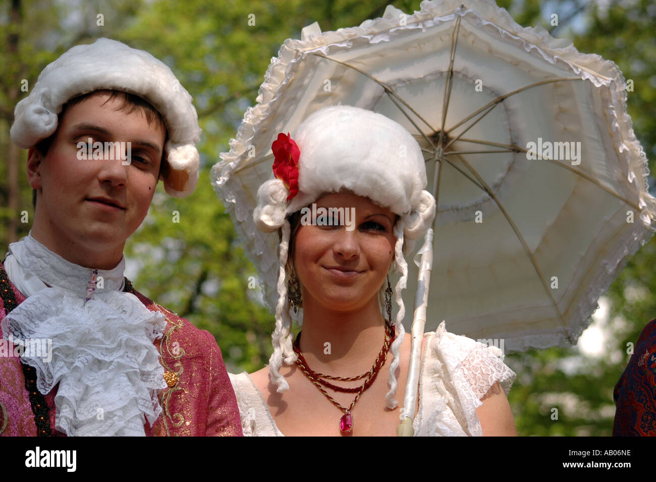 Fashion show dal Classicismo epoca fine del XVIII secolo Foto Stock