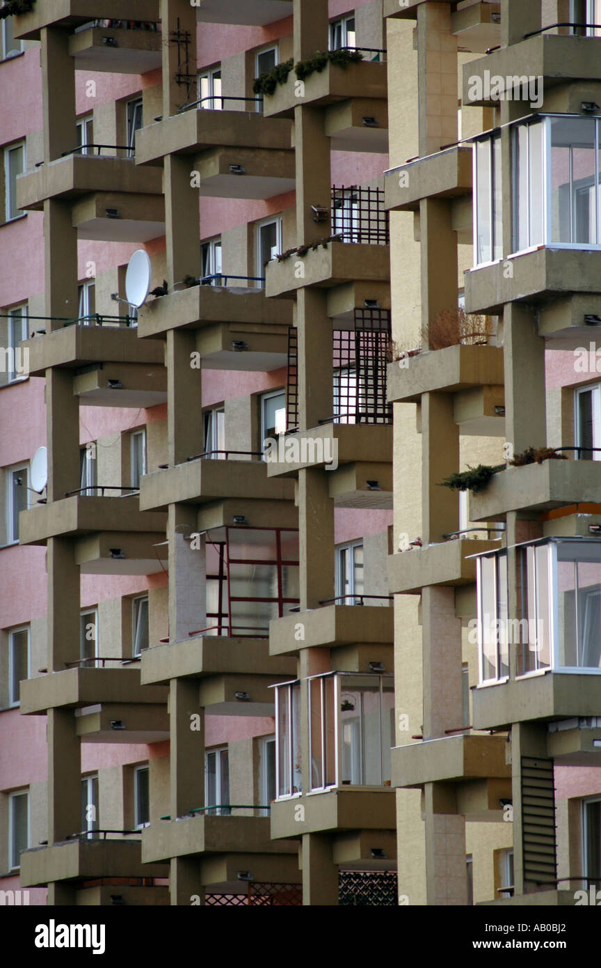 Casa di appartamenti a Varsavia Foto Stock