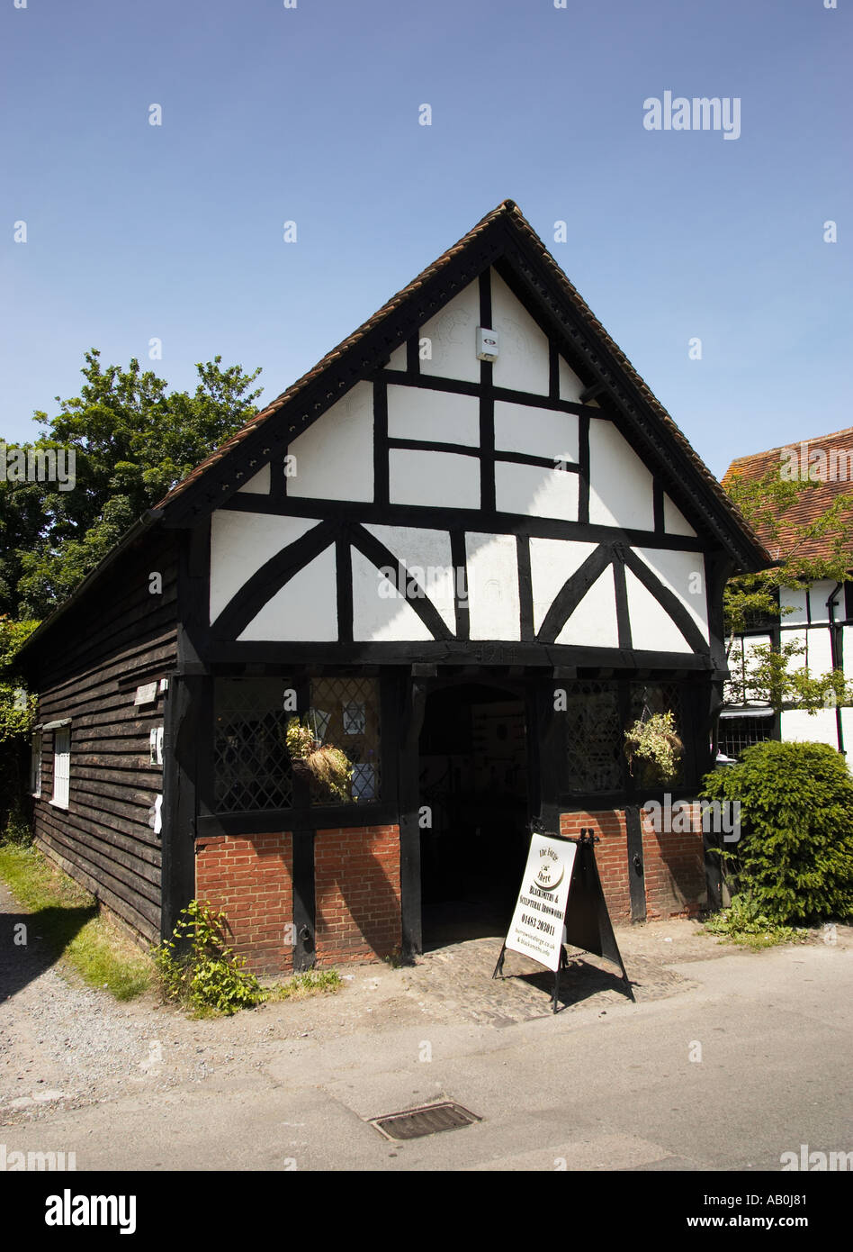 La Forgia Vecchia fabbri shop a Shere Surrey in Inghilterra REGNO UNITO Foto Stock