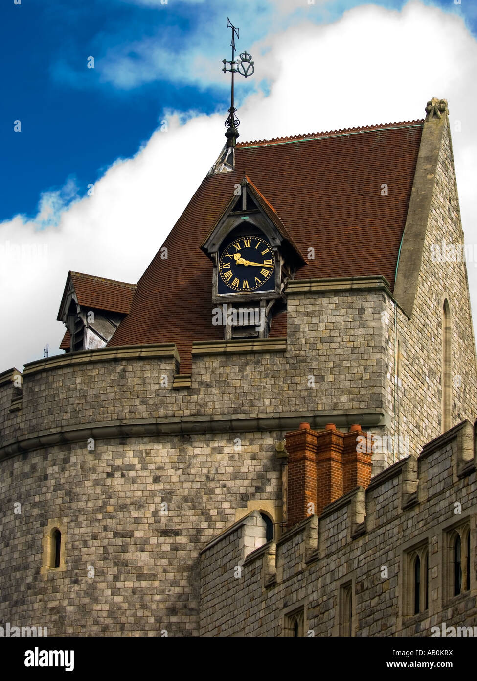 Coprifuoco Tower presso il Windsor Castle Windsor e Maidenhead Inghilterra REGNO UNITO Foto Stock
