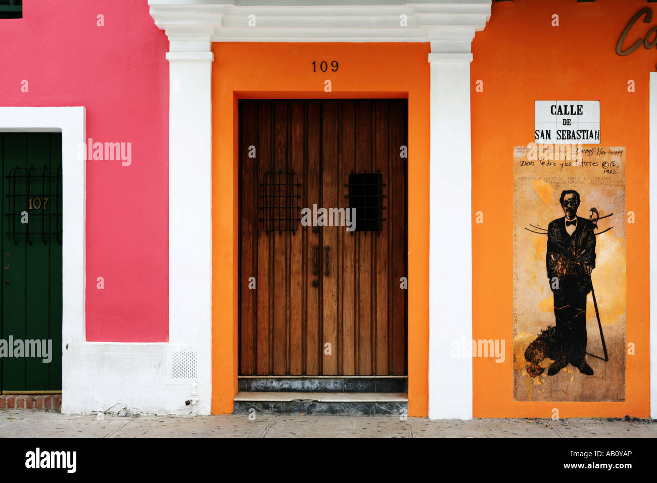 San Juan Puerto Rico Street Architetural colori Foto Stock