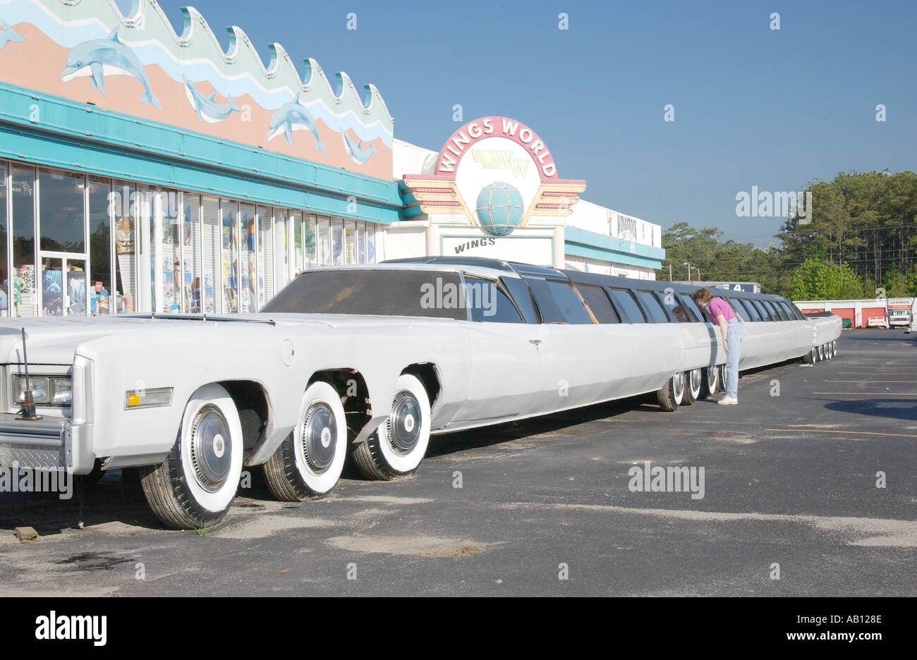 Mondi Limousine più lunga di Myrtle Beach South Carolina USA Foto Stock