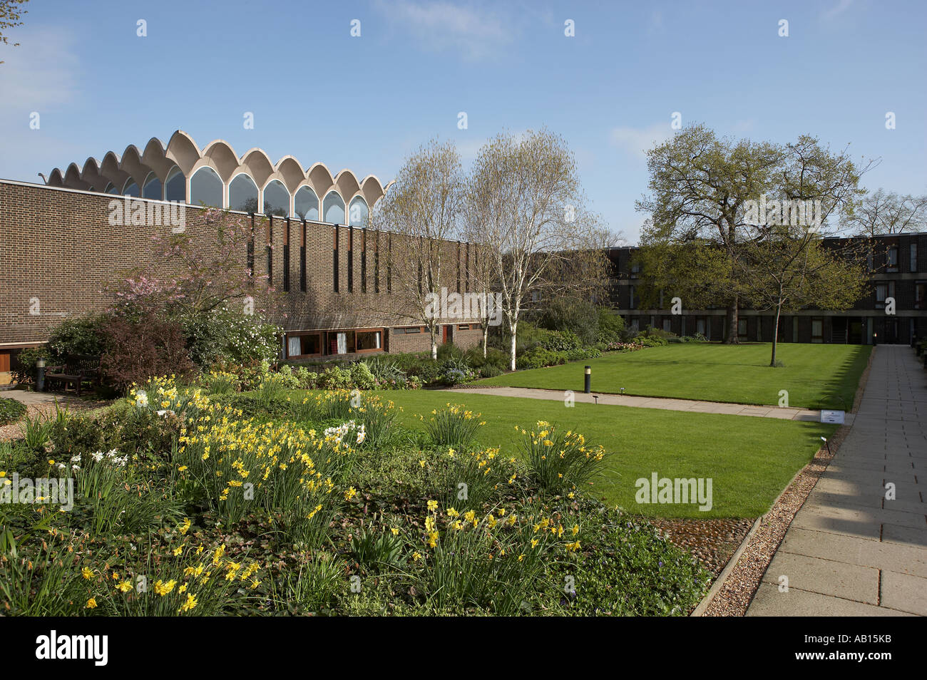 Sala principale Fitzwilliam College CAMBRDIDGE University in Inghilterra Foto Stock