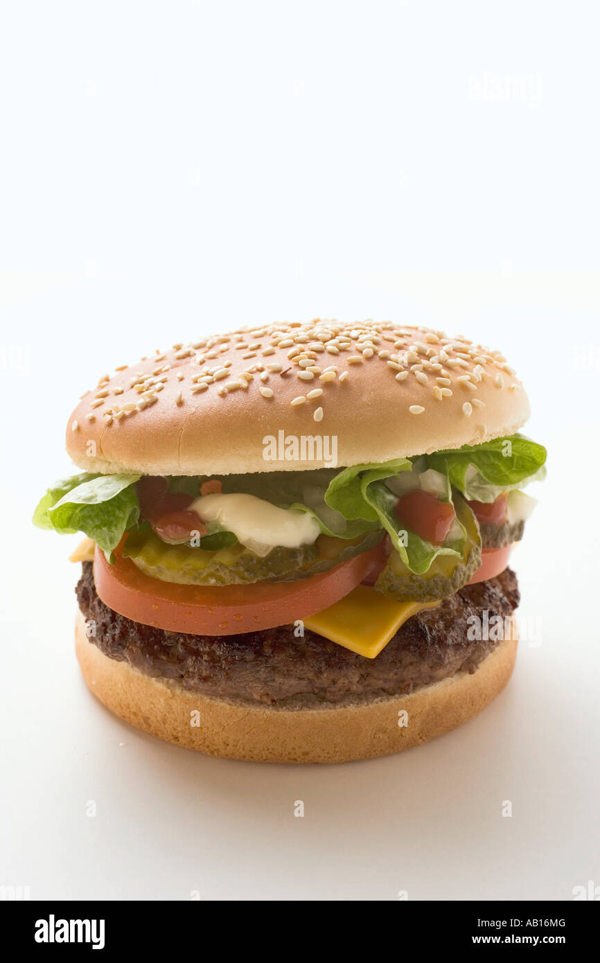 Classic cheeseburger FoodCollection Foto Stock