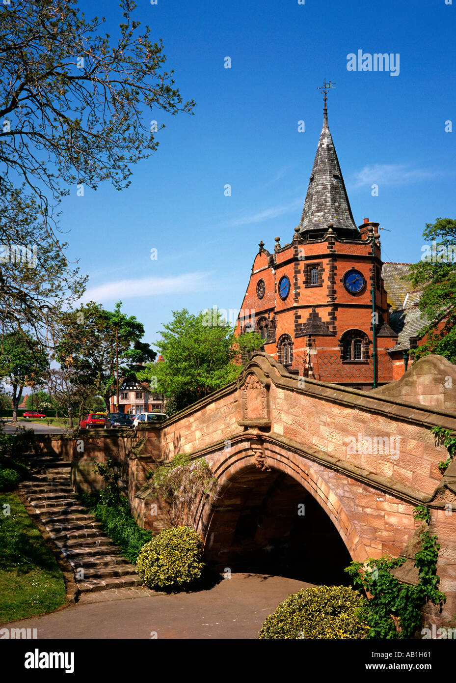 Regno Unito Inghilterra Wirral Port Sunlight village Foto Stock