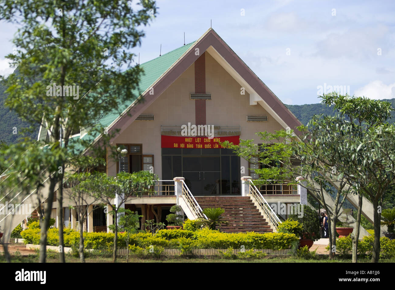 Khe Sanh Combat museo di base ex zona demilitarizzata Vietnam Foto Stock