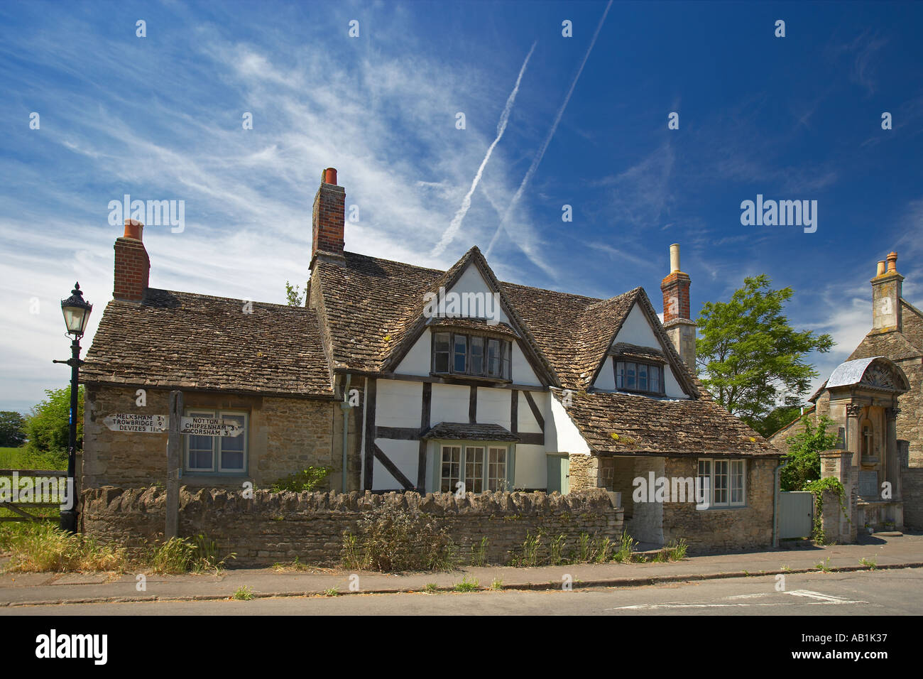 Cottage a Lacock Village, England, Regno Unito Foto Stock