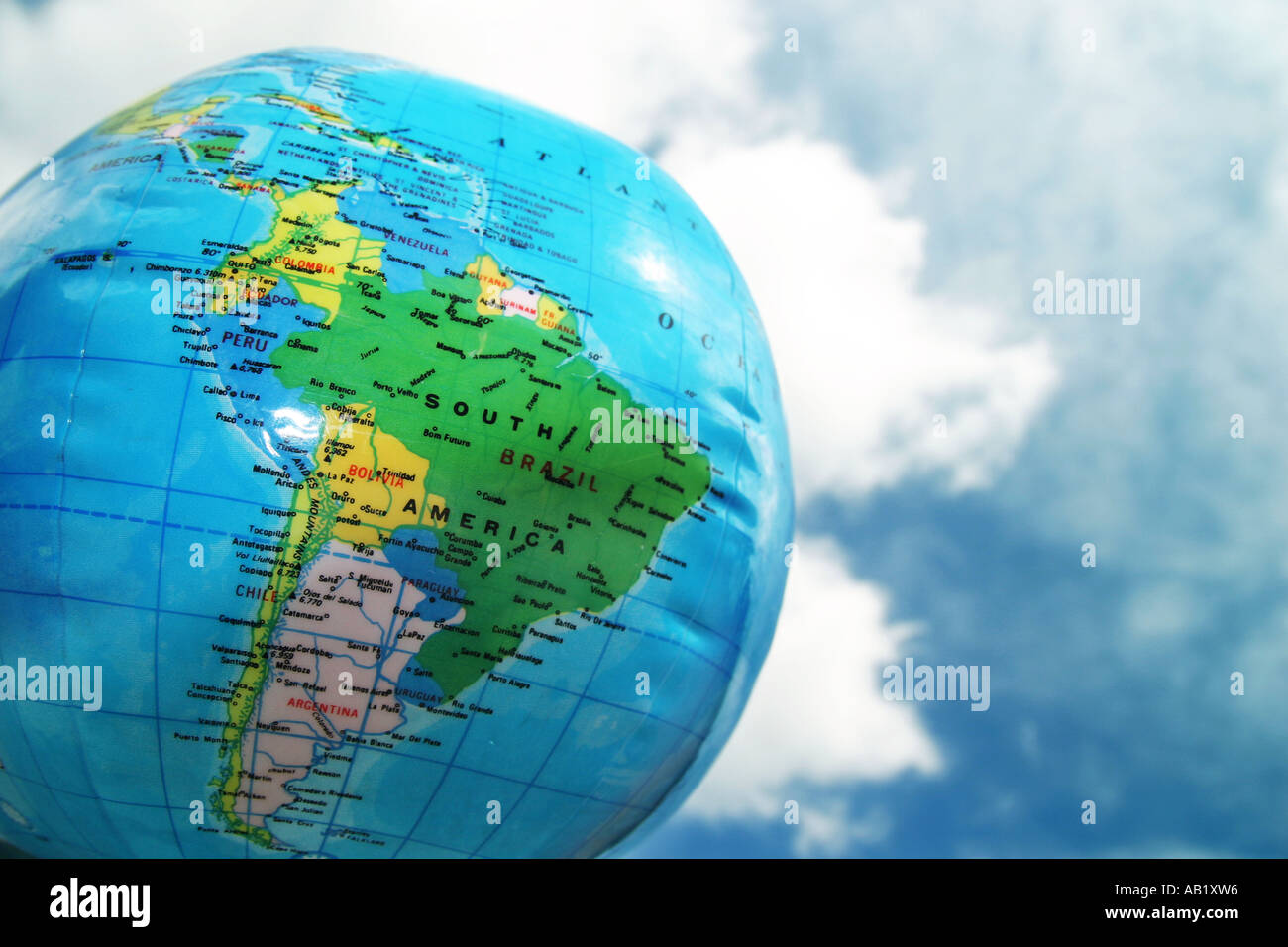 Un globo gonfiabile Foto Stock