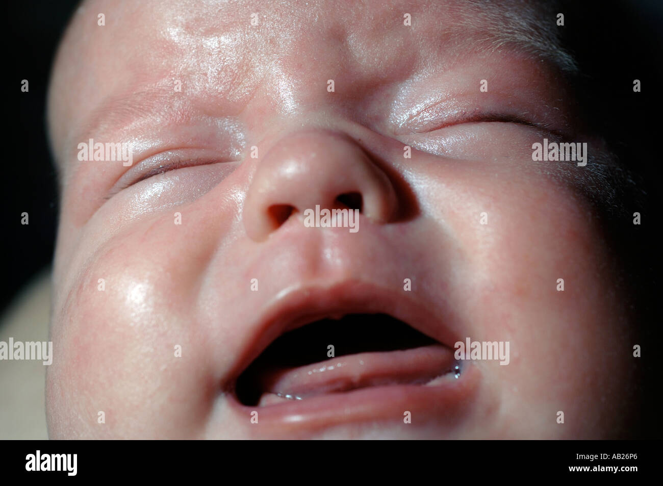 Bambino che piange Foto Stock