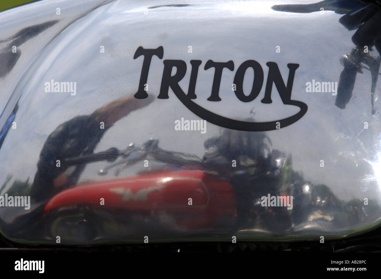 Triton motocicletta vintage Foto Stock